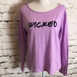 Victoria's Secret Wicked Bling Long Sleeve Tee Purple Small